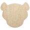 Spotted Cheetah head Unfinished Wood Shape Piece Cutout for DIY Craft Projects